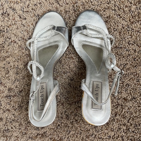 Silver Dress Heels - Picture 1 of 10